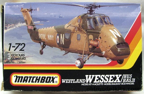 Matchbox 1/72 Westland Wessex HU.5  HAS.31 (S-58) Royal Navy / Australian Navy, PK133 plastic model kit